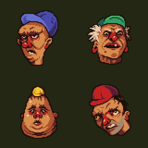 Creepy character portraits