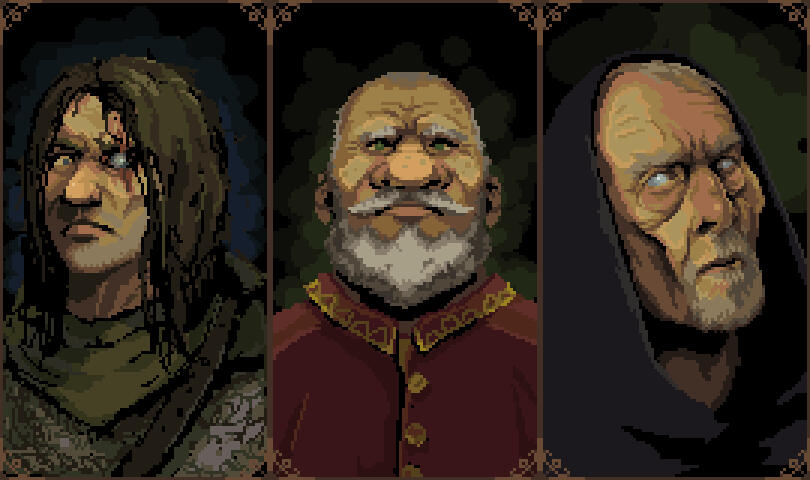 Character portrait sketches