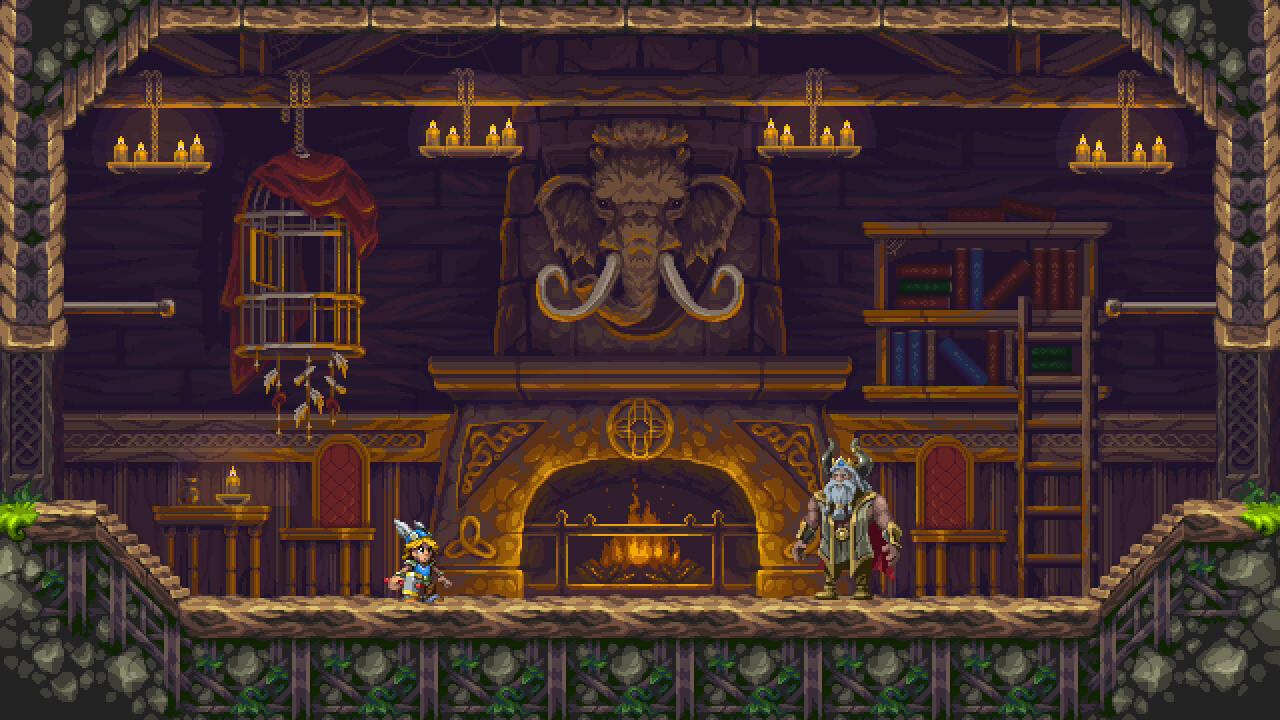 House interior for Tiny Thor, Character sprites by Henk Nieborg.