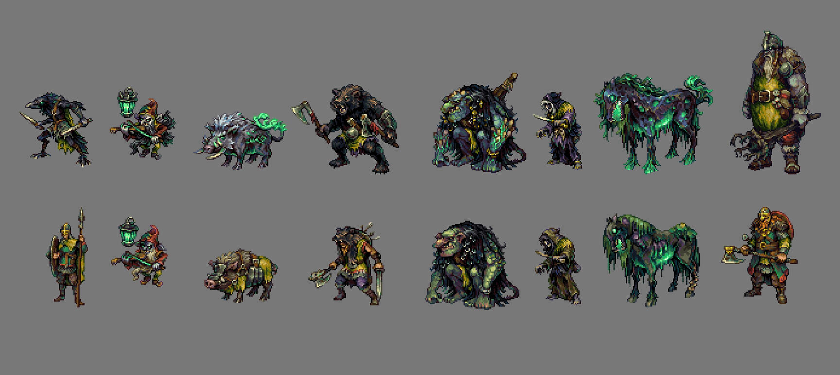 Vanir faction units. A few of these had concepts by Emanu Garnheim.