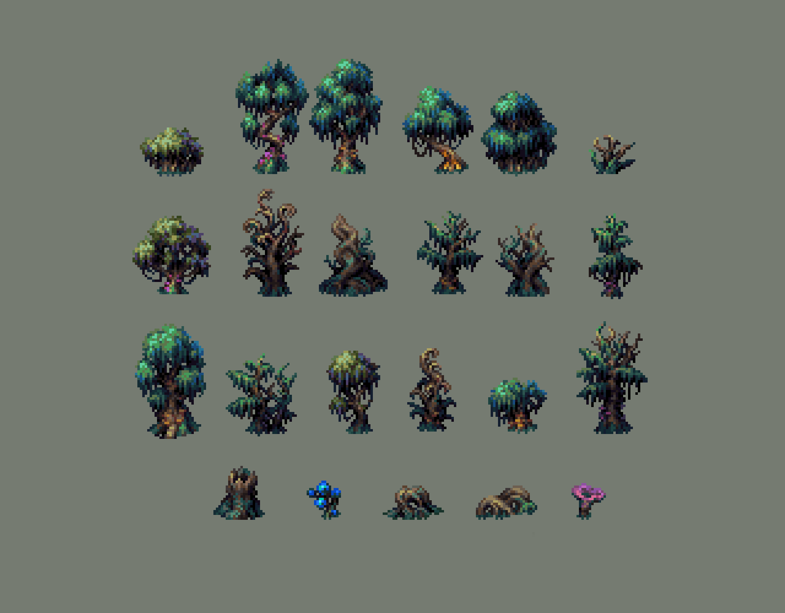 Roots biome trees