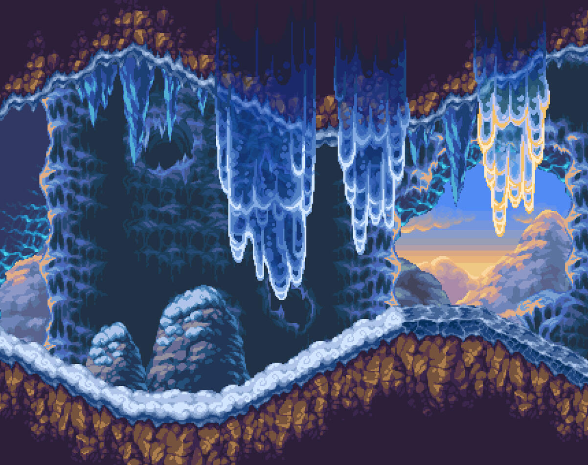 Ice level tiles and decorations