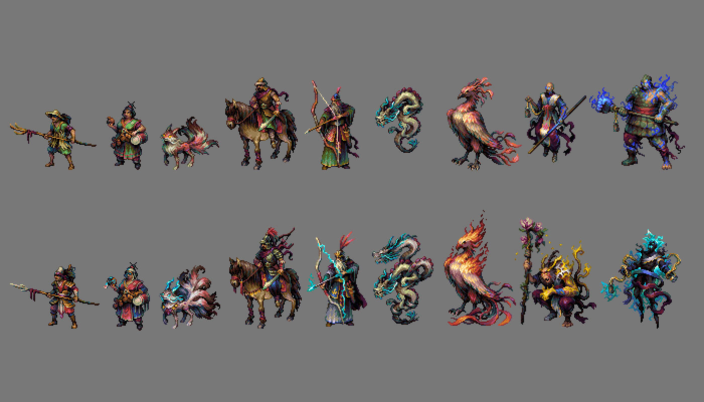 Songs of Conquest Yulan Faction Units, Christian Knutsson as Art director. 2025-2026