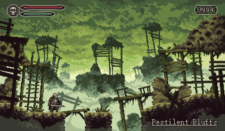 Pestilent Bluffs, game mockup