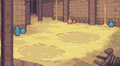 Coromon Desert Temple background