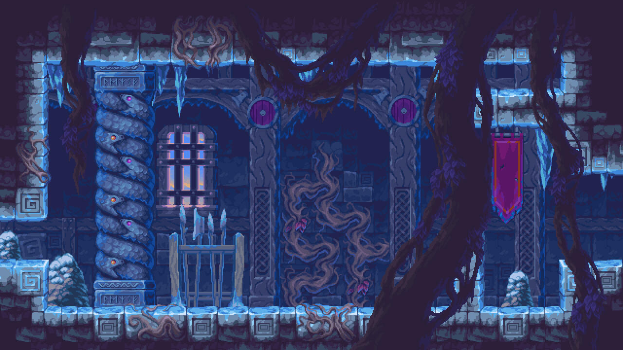 Tiny Thor Ice fortress tileset