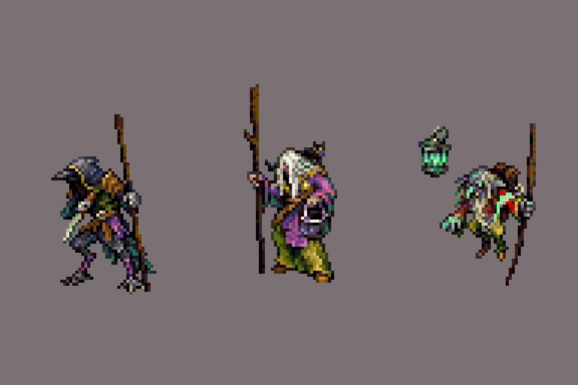 Wielder animations and designs for Songs of Conquest Vanir Faction