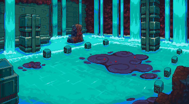 Coromon Water Temple background