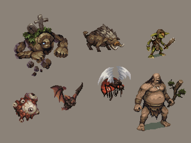 Random fantasy creatures