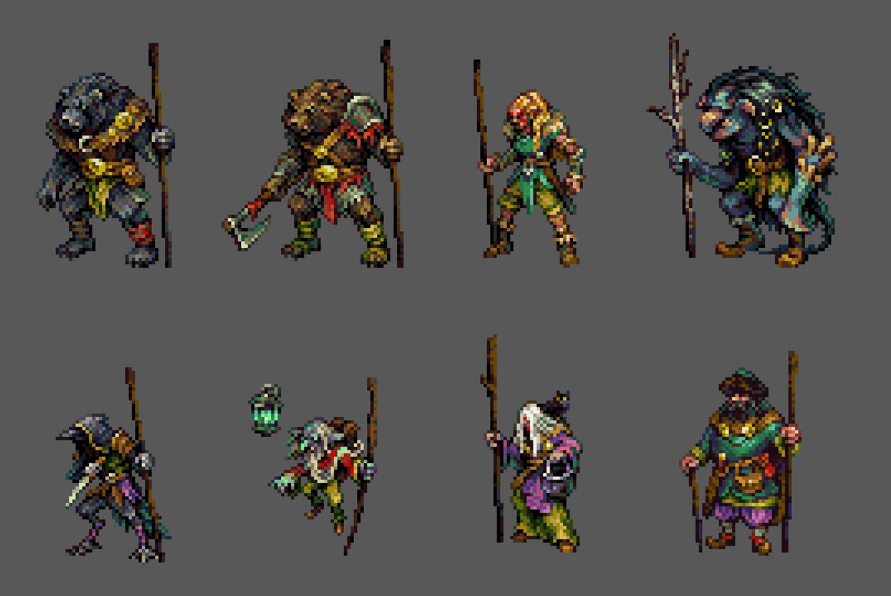 Songs of Conquest Vanir faction wielders.