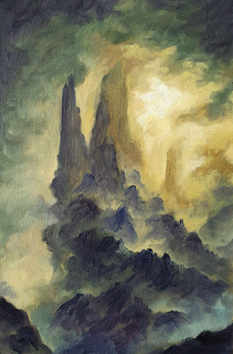 NOT AVAILABLE, 20x30cm,Oil Painting, 2025, study of art by Leoncio Harmr.