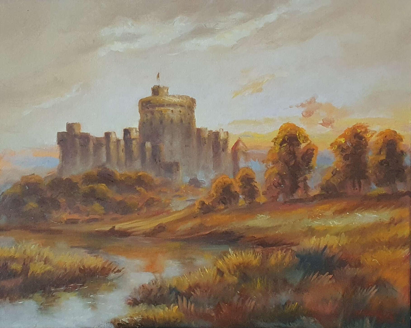 NOT AVAILABLE, 50x40cm, Oil Painting, 2025, study of art by Alfred De Breanski.