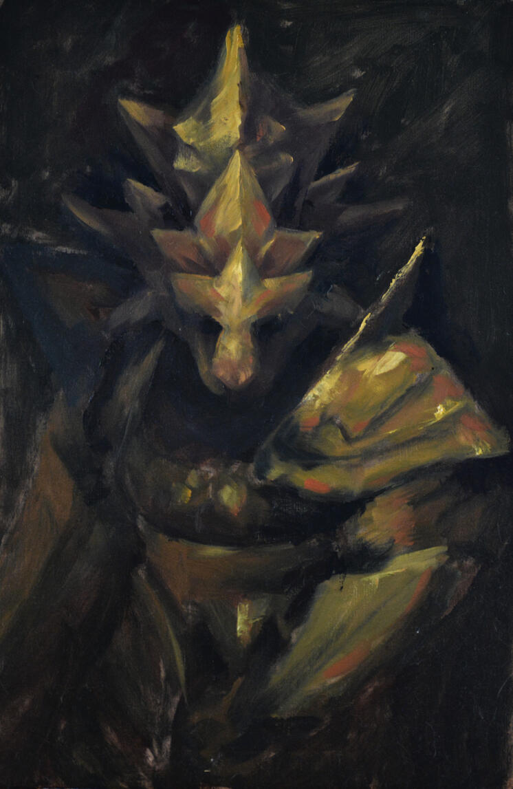 NOT AVAILABLE, 40x60cm, Oil Painting, 2026, Ornstein rough sketch