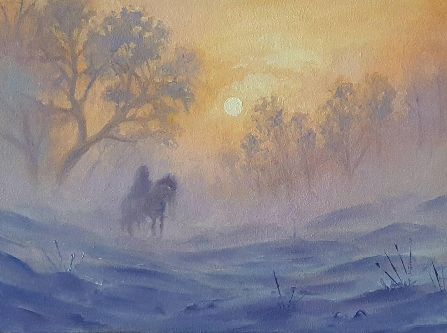 NOT AVAILABLE, 40x30cm, Oil Painting, 2025, Mist Wraith.
