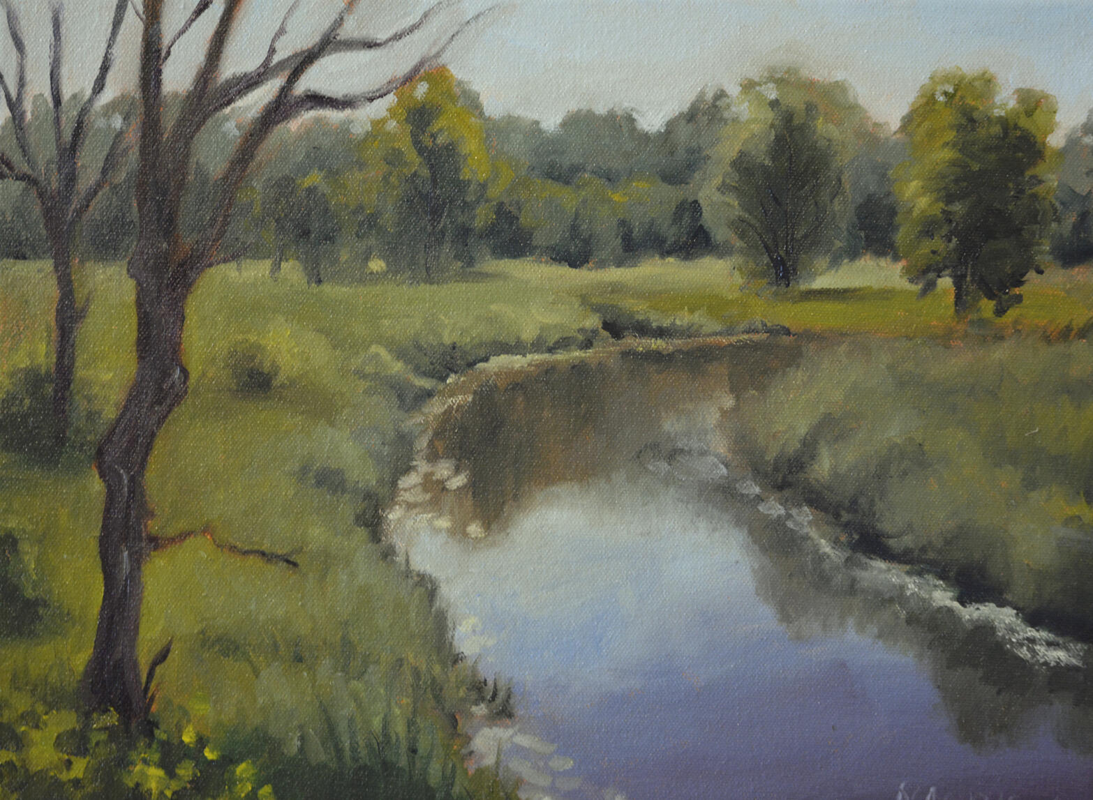AVAILABLE, 30x40cm, Oil Painting, 2026, Plein Air small river
