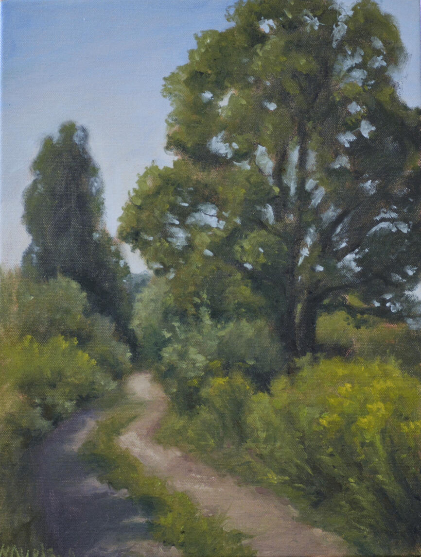 AVAILABLE, 30x40cm, Oil Painting, 2026, Plein Air Country Road