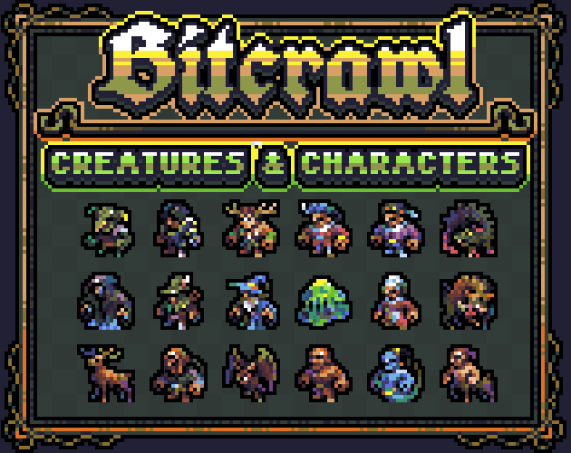 Bitcrawl - Creatures & Characters